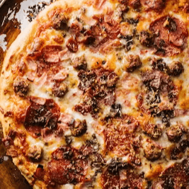Ultimate Meat Pizza (Medium Sicilian 14" -8 Slices)